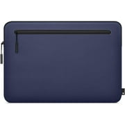 Incase Compact Laptop Sleeve with Flight Nylon - 16-inch MacBook/Laptop & iPad/Tablet Sleeve - Faux Fur Lining, Lightweight, Durable, Weather Resistant, Slip Pocket for Accessories - Navy