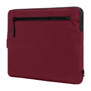 Incase Compact Laptop Sleeve with Flight Nylon - 14-inch MacBook/Laptop & iPad/Tablet Sleeve - Faux Fur Lining, Lightweight, Durable, Weather Resistant, Slip Pocket for Accessories - Cosmic Red