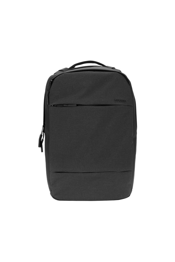 City Compact Backpack - School/Work Backpack - Slim & Compact Design -16" Laptop Storage Compartment, Quick Access Pocket, Front Pocket, Adjustable and Padded Straps - Black