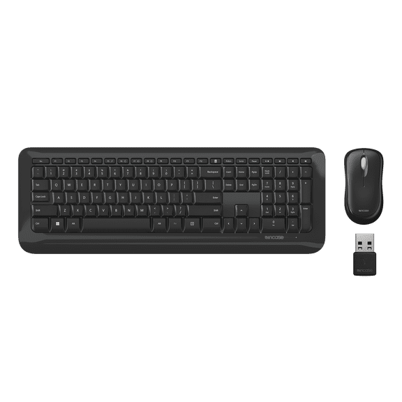 Incase Wireless Desktop 850 Keyboard & Mouse Combo  Designed by Microsoft Wireless Connection, Precision Tracking, Wireless AES 128-Bit Encryption, Windows Shortcut Keys, Ambidextrous Design