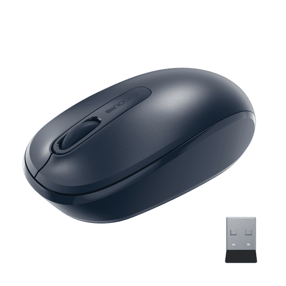 Incase Wireless Mobile Mouse 1850 – Designed by Microsoft – Compact, Comfortable, Right/Left Hand Use, 6-Month Battery Life, Nano Transceiver, Works with Mac/Windows 8/10/11 - Wool Blue