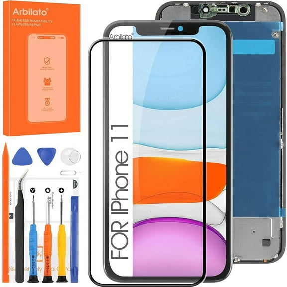 Incell Screen for iPhone 11 Screen Replacement for iPhone A2111 LCD Screen A2223,A2221 3D Touch Display Digitizer Assembly Repair Parts（Black）