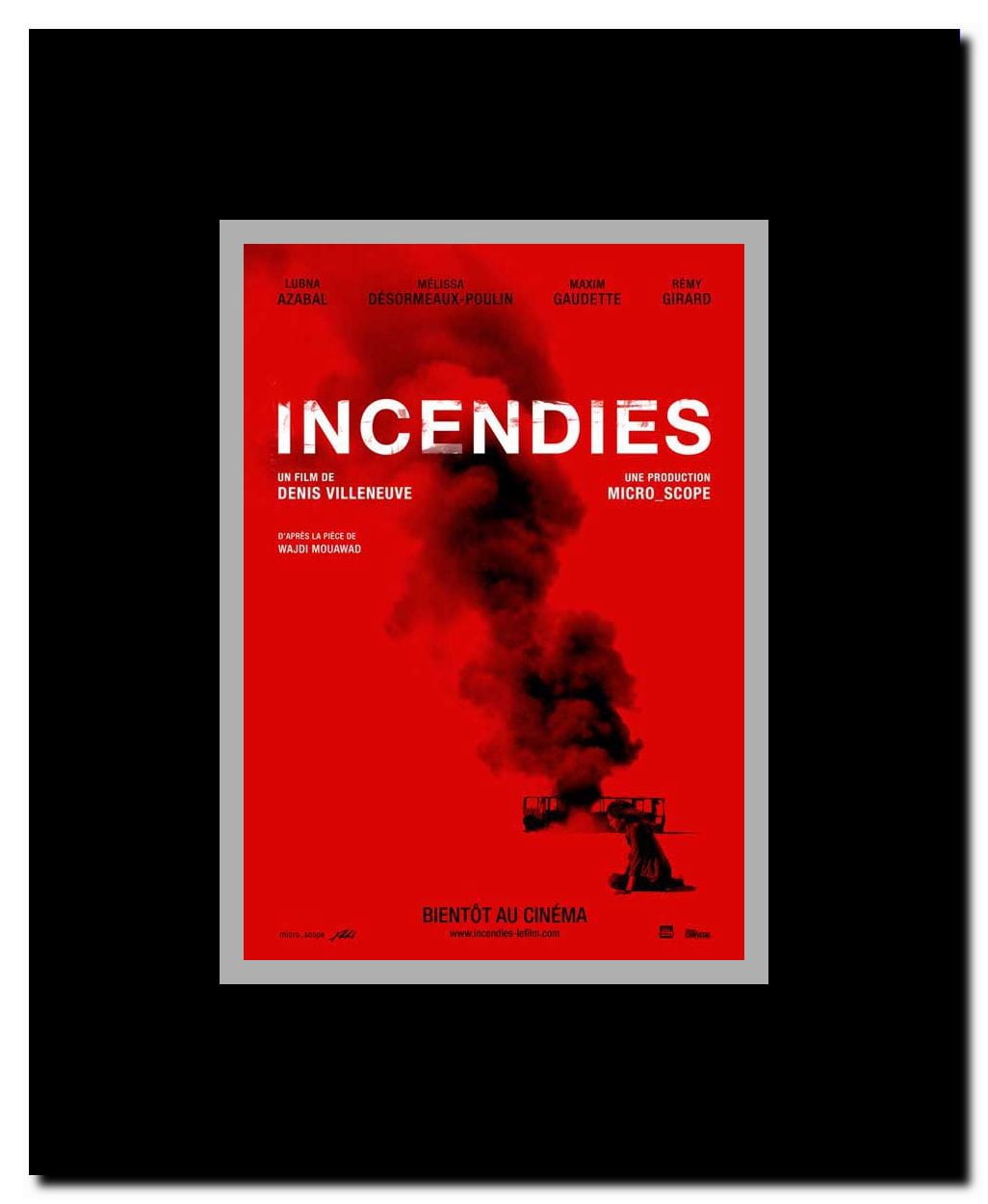 Incendies Framed Movie Poster