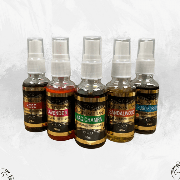 Incensation Premium Air Freshener Spray, Multi-Scent, 5 Count, 5 Pack