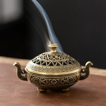 Incense Burner, Brass Casting, Multi-Purpose Home Decoration Aroma Diffuser With Lid For Room Craft Decoration Gift