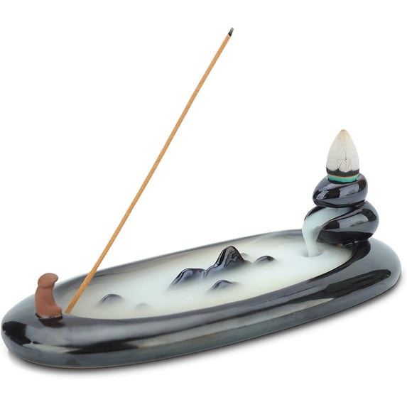 Incense Burner Handcraft Ceramic Statue Hand Backflow Incense Burner for Home Decor Decoration