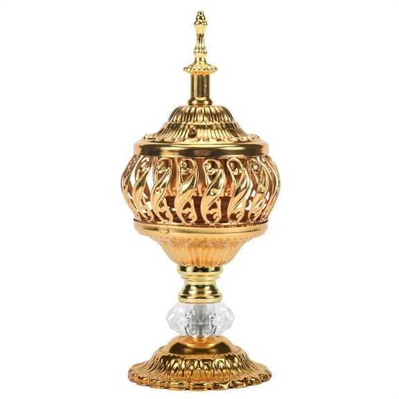 Incense Burner Bakhoor Charcoal Metal Arab Censer Desktop Decor for Sticks Cones