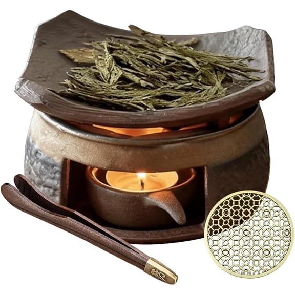 Incense Burner Kit, Cedar and Zen Burner, Ceramic Aromatherapy Burner,Suitable for Home and Office Use