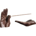 thumbnail image 1 of Incense Holder for Sticks:Hand Resin Incense Cone Holder Creative and Interesting,Incense Burner Holder Suitable for Meditation Rest Yoga Spa,Incense Stick Holder for Friends (Brown), 1 of 9