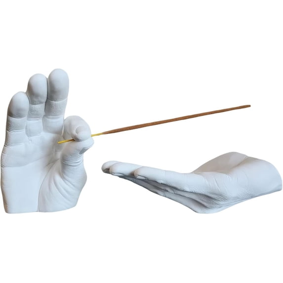 Incense Holder for Sticks:Hand Resin Incense Cone Holder Creative and Interesting,Incense Burner Holder Suitable for Meditation Rest Yoga Spa,Incense Stick Holder for Friends (White)
