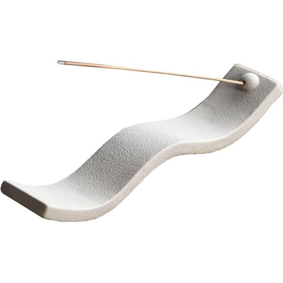 Incense Holder Wavy Incense Stick Holder Give as a Souvenir to The Bridesmaids Incense Burner Suitable for Incense Sticks(Color:White), djdrtjtydkjtyk45154854