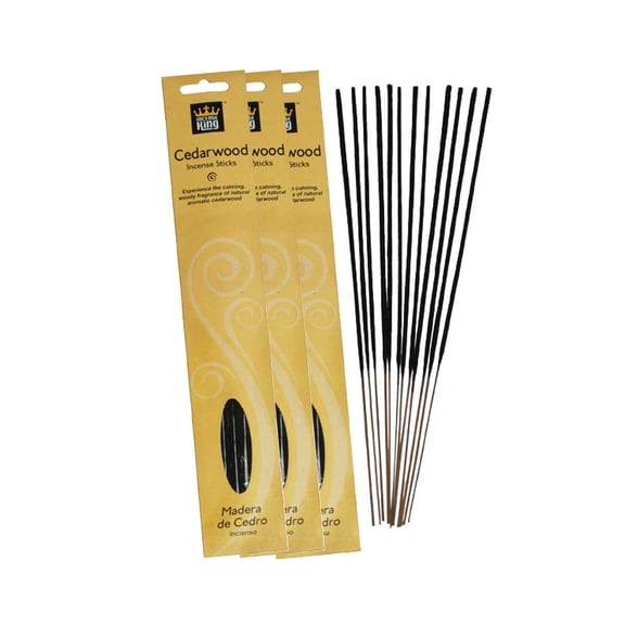 Incense King Collection Incense 3-Pack 15 gm 45 gm Total (Cedarwood)
