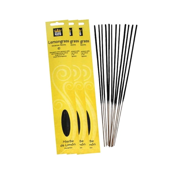 Incense King Collection Incense 3-Pack 15 gm 45 gm Total (Lemongrass)