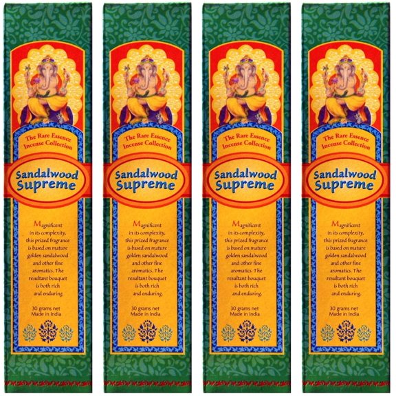 Incense Sandalwood Supreme - 30 Gram Box - Sold in Quantities of 4 Boxes