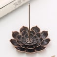 thumbnail image 1 of Incense Stick Holder, Incense Burner, Bronze Metal Stand, 3.35in, Small Decor, FlowerforDecoration, Vintage Home Decor, Home Spa, Floral Decor, 1 Pc, 1 of 9