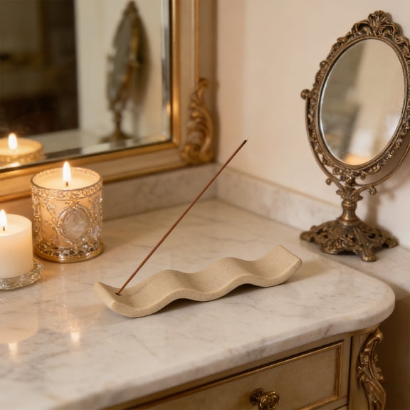 Incense Tray, Ceramic Incense Holder for Stick Incense, Yin Yang and Fish Design Ash Catcher, Home Decor, Yoga Meditation Decor, Zen Decor, Desktop Decor, Gift for Home