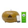 thumbnail image 1 of Essential Oil Diffuser, 500ml, Night Light & Music Player, Brown, 10 ml Spearmint essential oil, 1 of 7