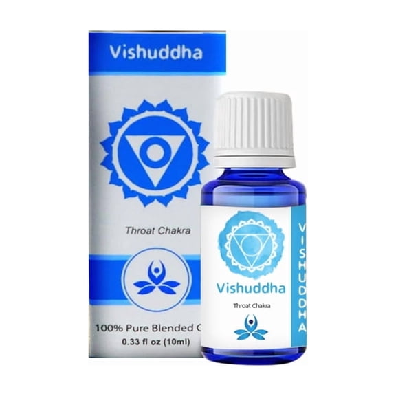 Incensesticks Vishuddha Essential Oil, 10ml, Blend of Chamomile, Bergamot, Geranium, Jojoba Oil