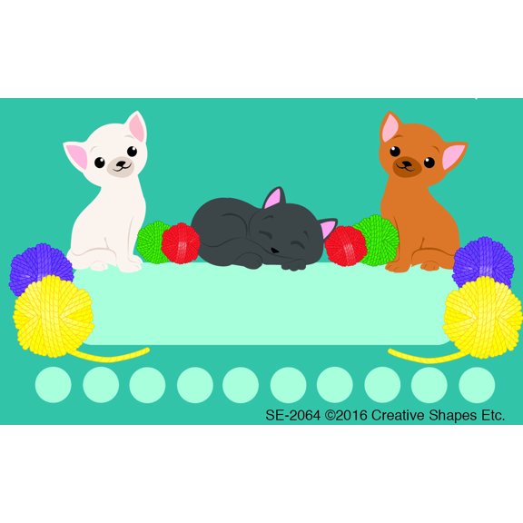 SHAPES ETC. Incentive Punch Cards - Cats
