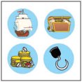thumbnail image 1 of SHAPES ETC. Incentive Stickers - Pirate Theme, 1 of 1