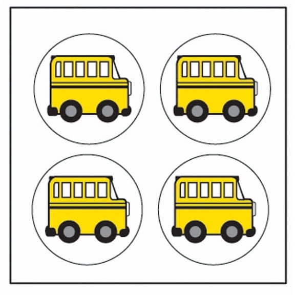 SHAPES ETC. Incentive Stickers - School Bus