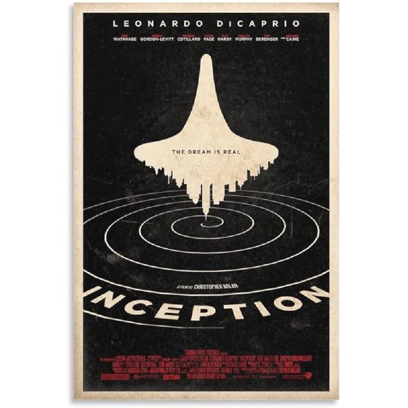 Inception Art Movie Poster 6 Artworks Picture Print Poster Wall Art Painting Canvas Gift Decor Home Posters Decorative 24x36inch(60x90cm)