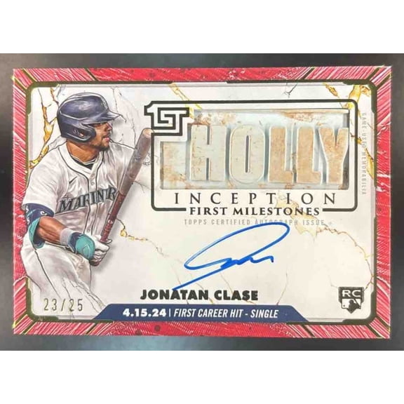 Inception Jonatan Clase #FMAR-JC MLB First Milestones Autograph Relics Red