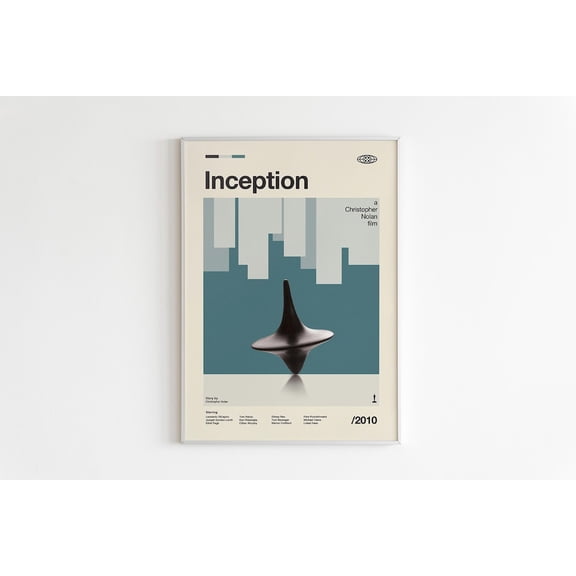 Inception Movie Poster, Minimalist Art Print Unframed Size 24''x36'' GooGate