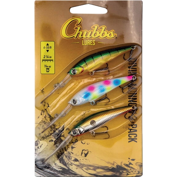Inception Outdoors Inception Chubbs Minnow Pro Pack Fishing Lure Kit - Single Pack
