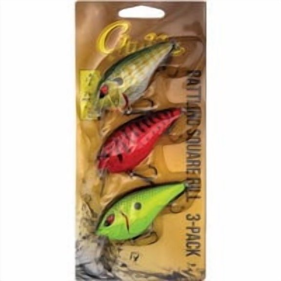 Inception Outdoors Inception Chubbs Rattling Square Bill Fishing Lure Kit - Pack of 10
