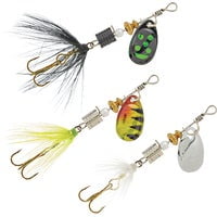 Inception Outdoors SouthBend Classic Dressed Spinners Fishing Lure Kit - Pack of 24