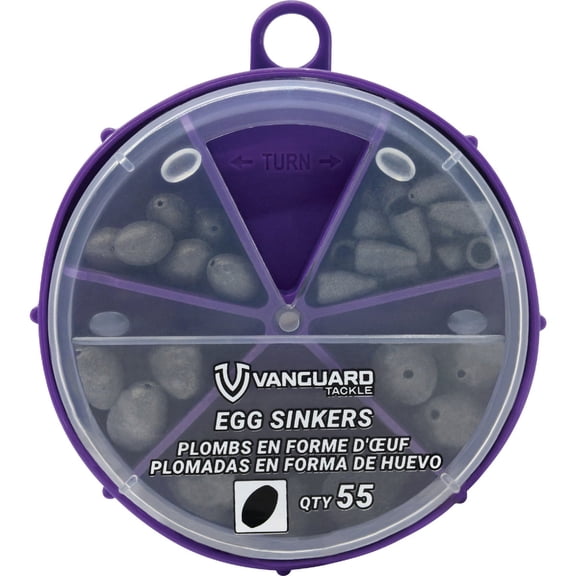 Inception Outdoors Vanguard 54-Piece Egg & Split Shot Sinker Kit - Pack of 4