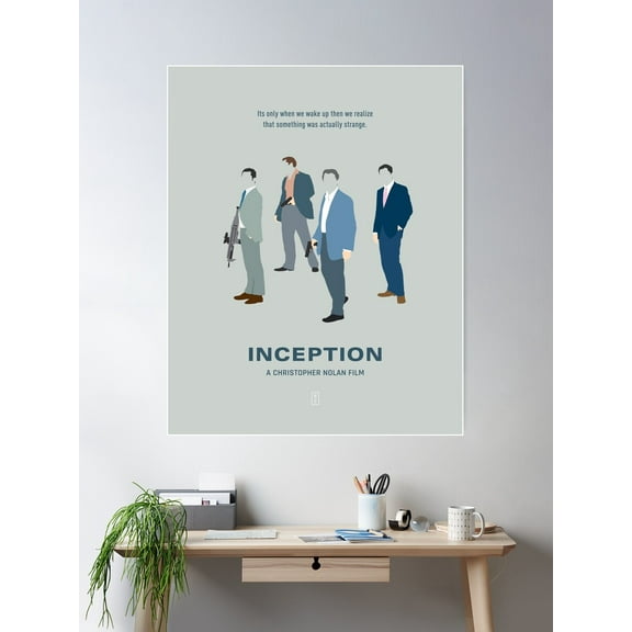 Inception Poster Wall Art, Modern Wall Decor For Living Room Bedroom, 24x36 UNFRAMED