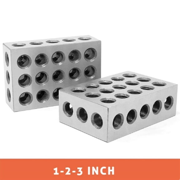 Inch 23-Hole Parallel Pad Milling Machine Parallel Pad Vise Flat Contour Block Woodworking Milling Tool