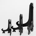 thumbnail image 1 of Inch+6Inch+8Inch Black 6pcs/Set Plastic Easels Plate Display Stands Picture Frame Stand Holder-Crafts display rack, 1 of 5
