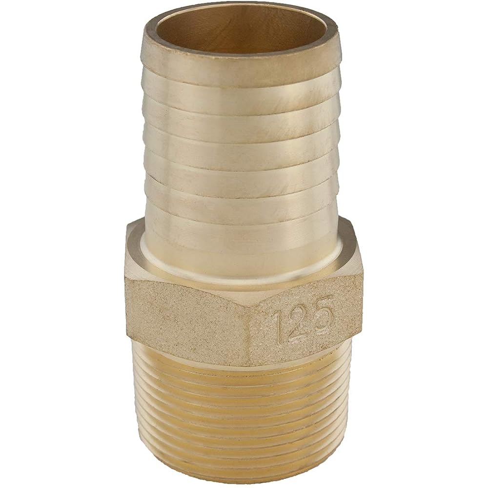 Inch Brass Male Adapter, Connects Submersible Pumps To Pipe, Threaded