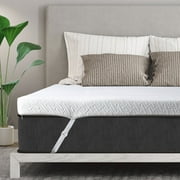 3 Inch Gel Memory Foam Mattress Topper Queen Size Pressure Relief Cooling Pad High Density Bed Topper with Removable & Washable Bamboo Cover
