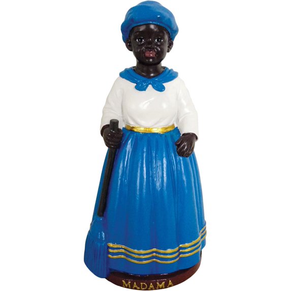 Inch Madama Statue Orisha Statue Madama Estua Catholic Statue (Blue)