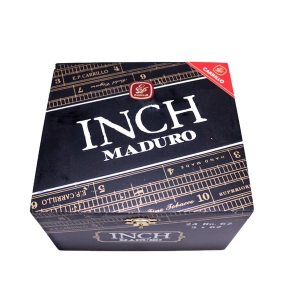 Inch Maduro No. 62 Empty Wood Cigar Box 6.75" x 6" x 4.25"