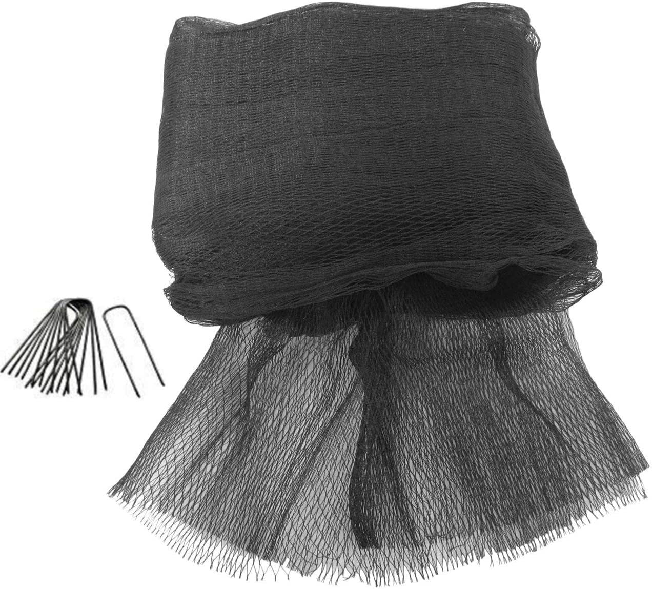 Inch Mesh Quality Landscape Pond Netting 30' x 25' with 32 Steel