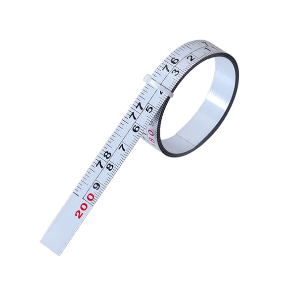 Inch & Metric Double Scale Measuring Tape Self-Adhesive Workbench Ruler Tape Measure Miter Saw Track Tape Measure