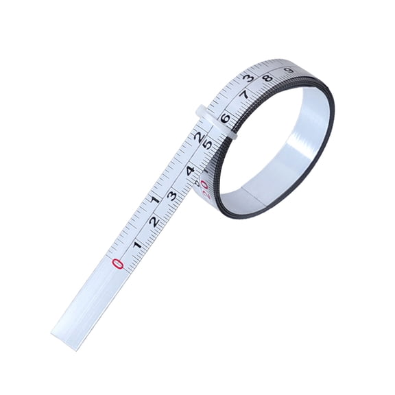 Inch & Metric Double Scale Measuring Tape Self-Adhesive Workbench Ruler Tape Measure Miter Saw Track Tape Measure