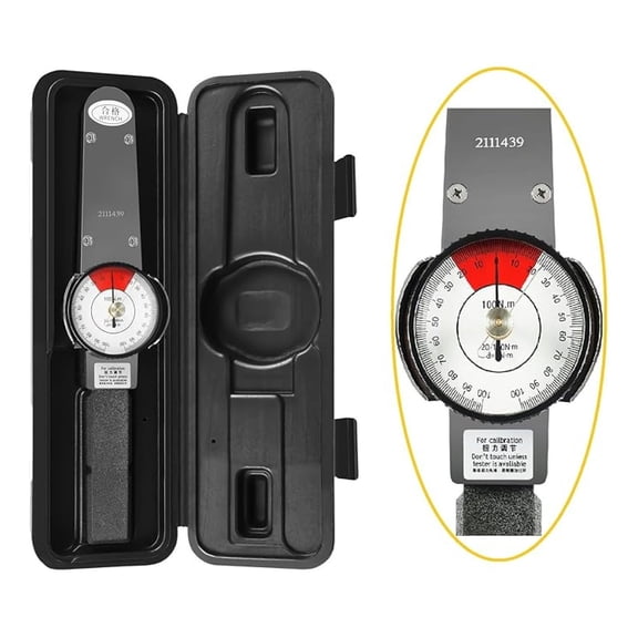 Inch Pound Torque Wrench, Dial Torque Wrench 0-100n. m, Meter Indicator For Torque Measurement 2-Directionhand Tools