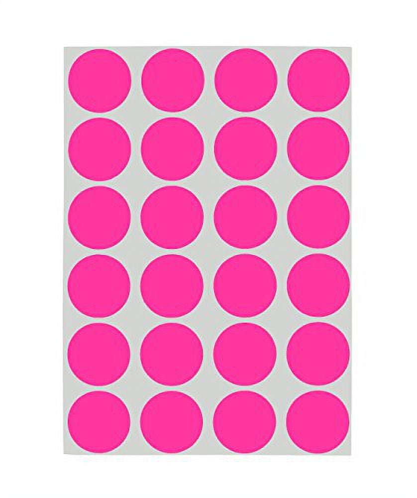 Inch Round Removable ColorCode Dot Stickers, 1008 Pack, 24 Labels Per