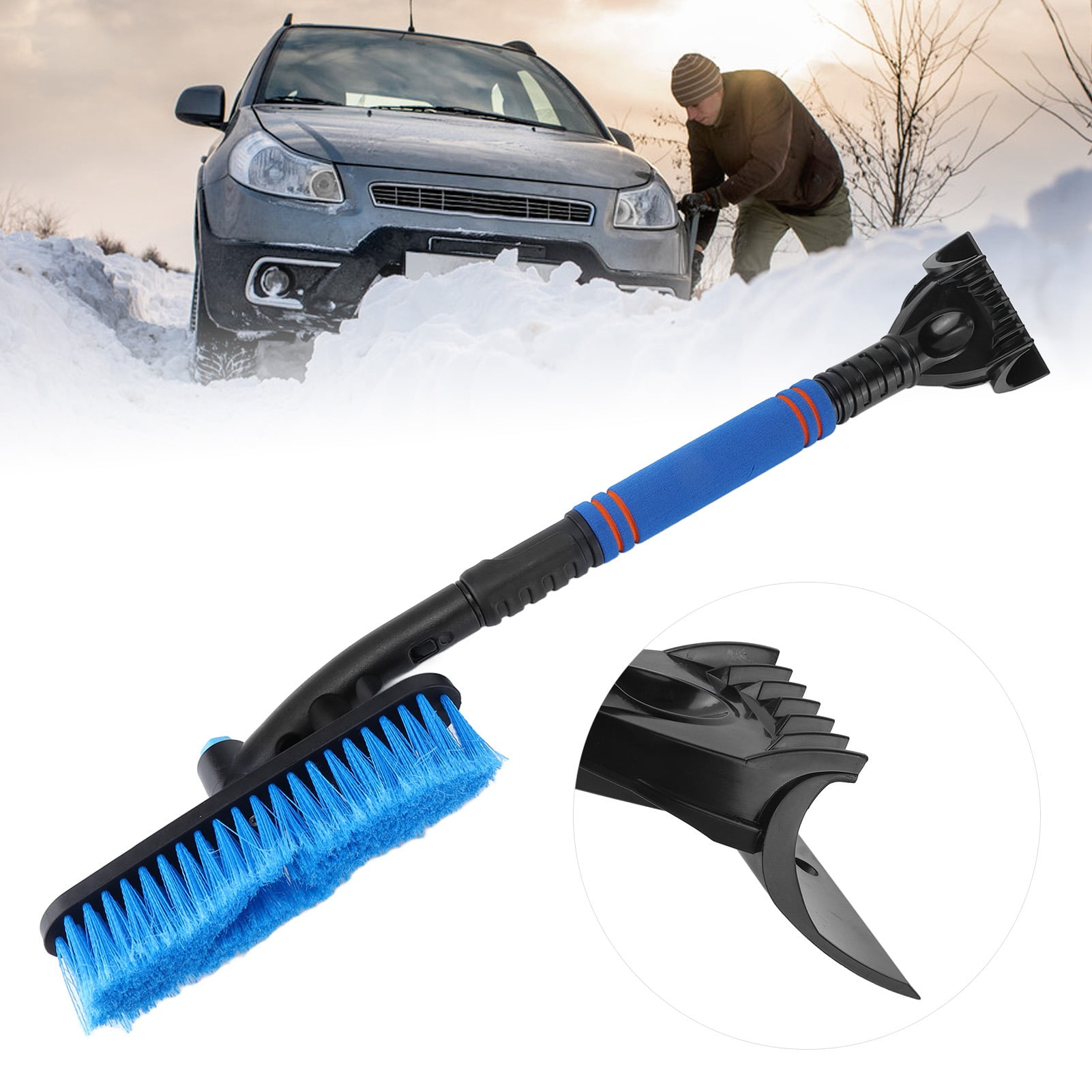 Inch Snow Brush And Detachable Ice Scraper ,Car Snow Brush Ice Scraper