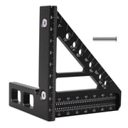 Inch Square Protractor Aluminum Miter Triangle Ruler 3D Multi Angle 45/90 Degree Layout Measuring ,High Precision