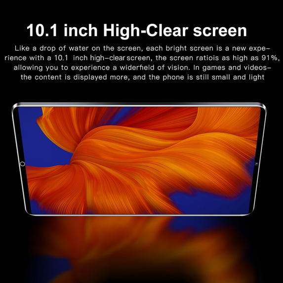Inch Tablet 10.1inch 1280x800 Clear Touchscreen For 13 Tablet 8GB RAM 128GB ROM Expandable Memory 8000mAh Battery Long Standby Time BT Connection