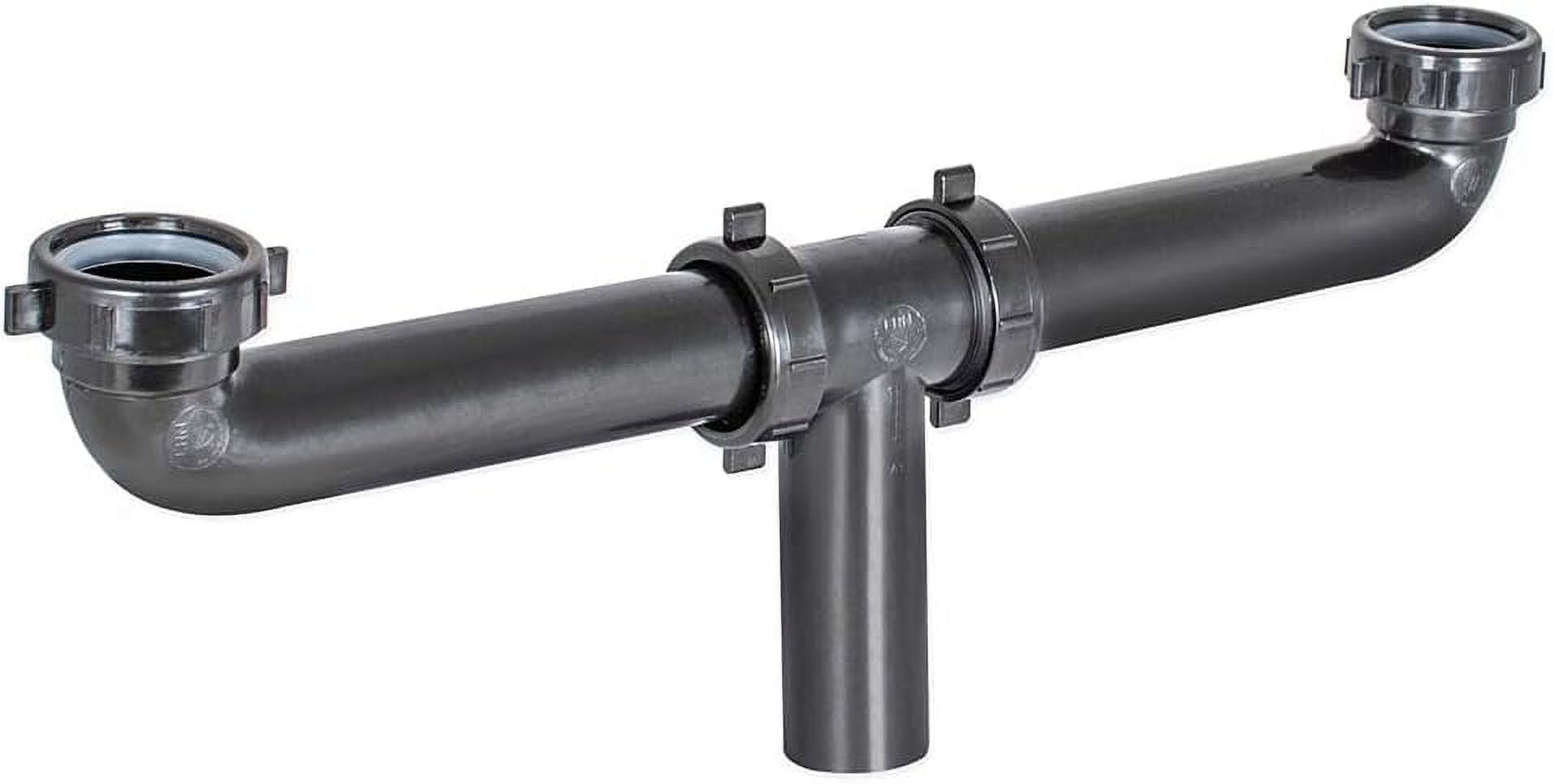 Inch X 16 Inch Kitchen Sink End Waste Center Outlet With Baffle In Tee