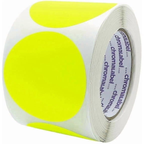 Inch round removable colored dot stickers, 500 sheets per roll, compatible with various uses, dark blue