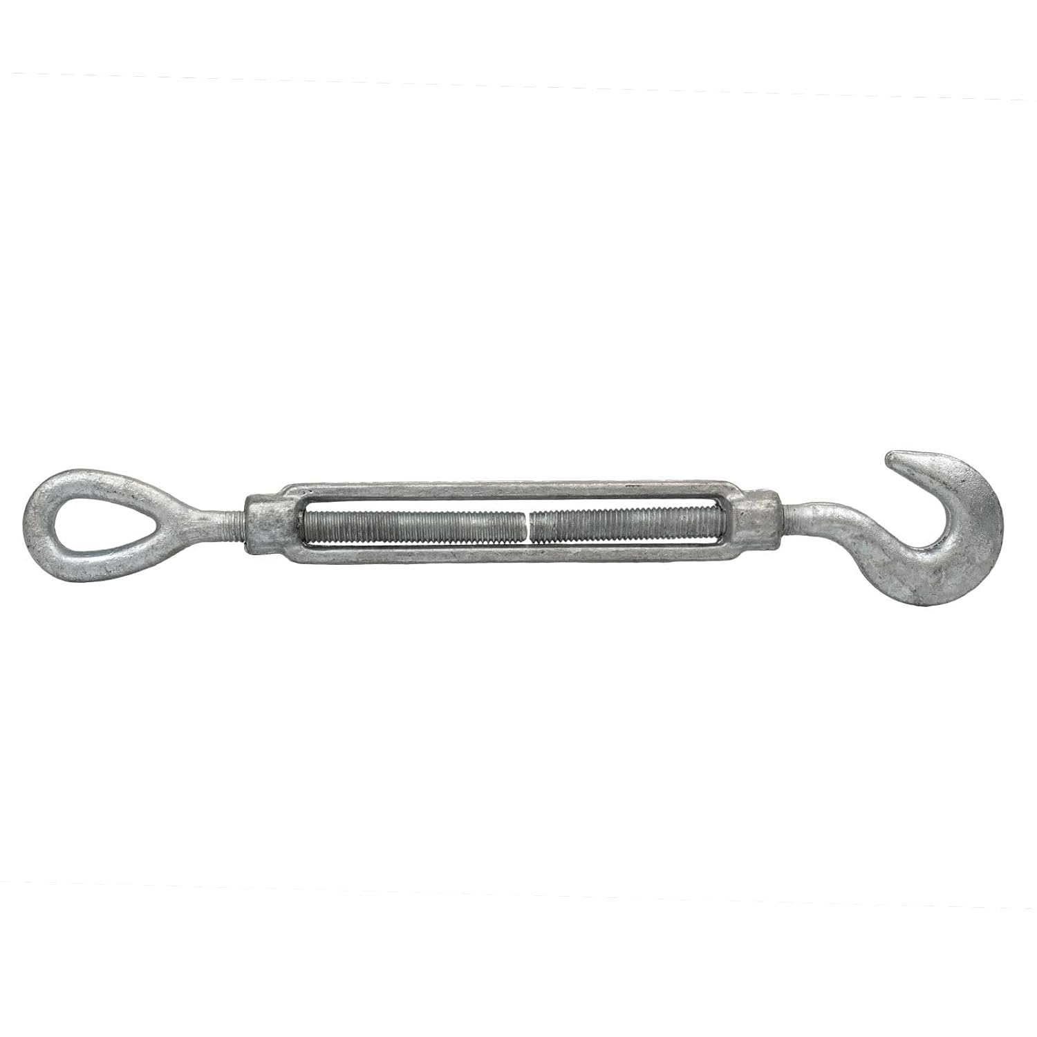 Inch x 12 Inch Eye and Hook Galvanized Turnbuckle, Working Load Limit